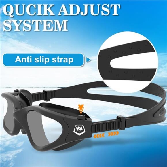 WIN.MAX Polarized Swimming Goggles Swim Pool Goggles Anti Fog Anti UV - Picture 5 of 7